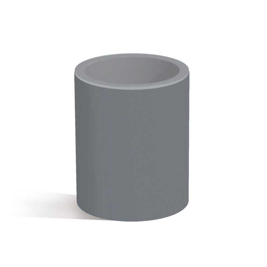 Tavolino Relax Cromia in Polimero Monacis - Vetro Ø40 Cm - 50 H