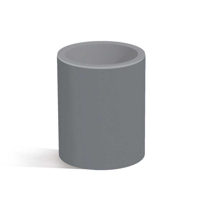 Tavolino Relax Cromia in Polimero Monacis - Vetro Ø40 Cm - 50 H