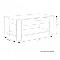 TAVOLINO SALOTTO MYRTO GRIGIO EFFETTO CEMENTO