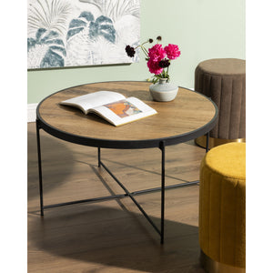 Tavolino Sven ø70x40h Cm Naturale