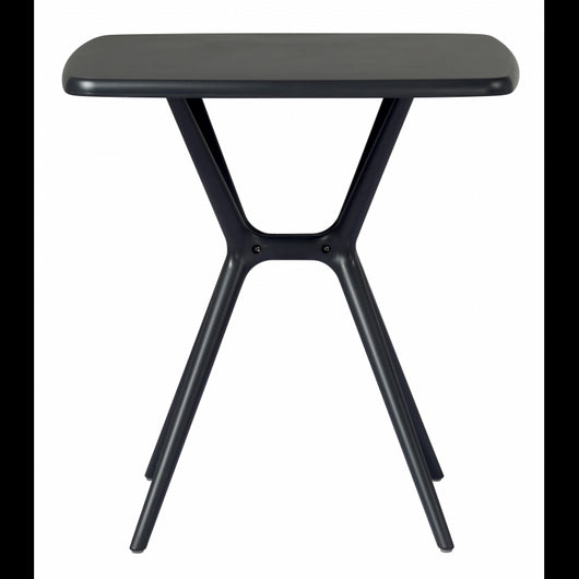 Set Di 2 Tavoli 70X70 Messina Polipropilene Con Fibra Di Vetro Antracite Moia