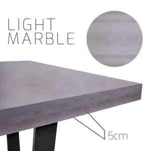 Afrodite - Ripiano per tavolo da pranzo 220x100x5 cm / Cemento