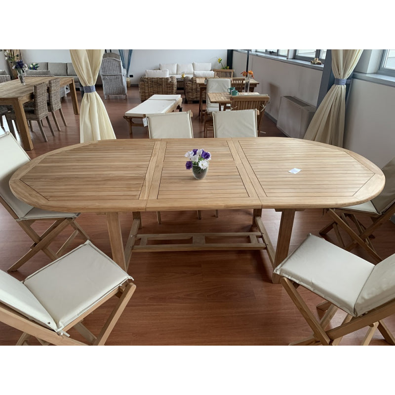 Tavolo Alicudi ovale estensibile MOIA in legno teak - 240 cm