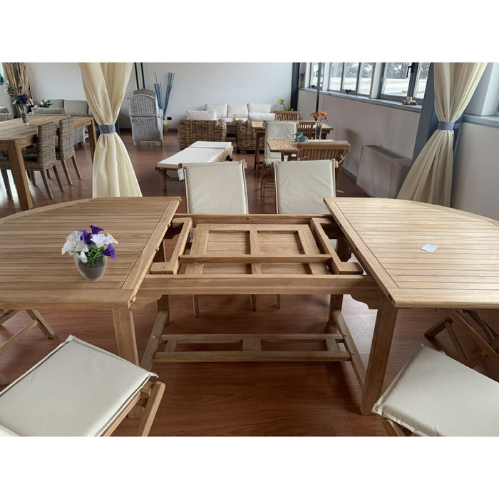Tavolo Alicudi ovale estensibile MOIA in legno teak - 240 cm