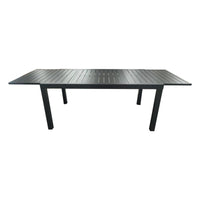 Tavolo Alluminio Allungabile Cardiff Grigio Cm 160/240xw90xh73