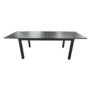 Tavolo Alluminio Allungabile Cardiff Grigio Cm 160/240xw90xh73