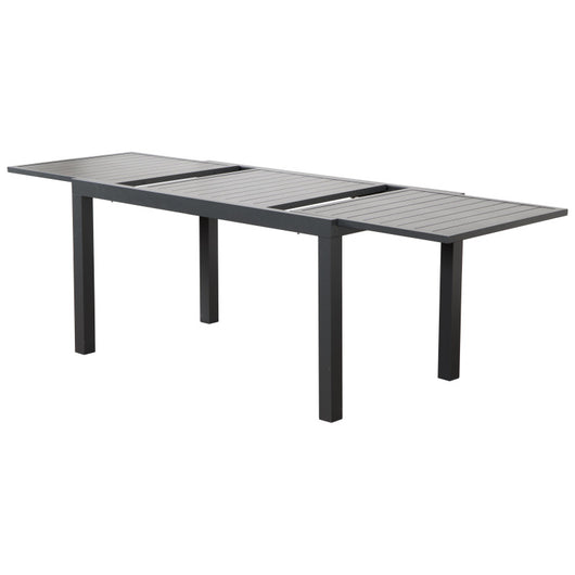 Tavolo Alluminio Allungabile Cardiff Grigio Cm 160/240xw90xh73