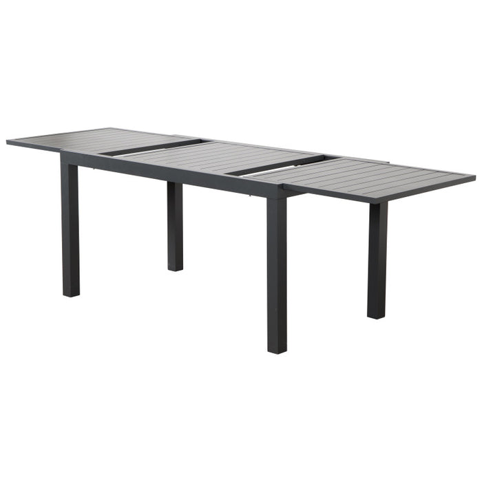 Tavolo Alluminio Allungabile Cardiff Grigio Cm 160/240xw90xh73
