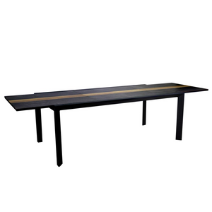 Tavolo alluminio allungabile Riverside antracite hpl cm200/300,5x104h76