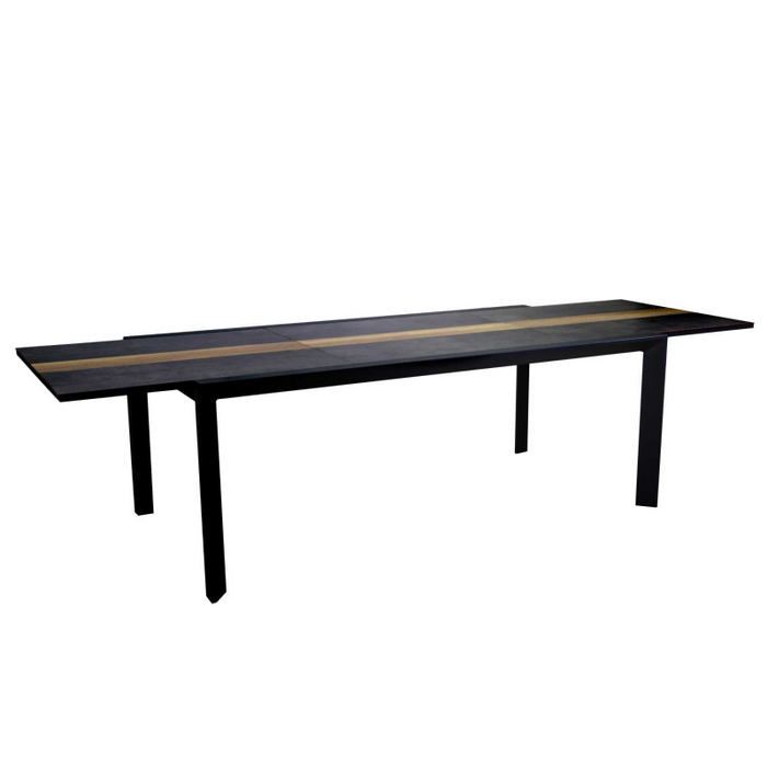 Tavolo alluminio allungabile Riverside antracite hpl cm 200/300,5x104h76