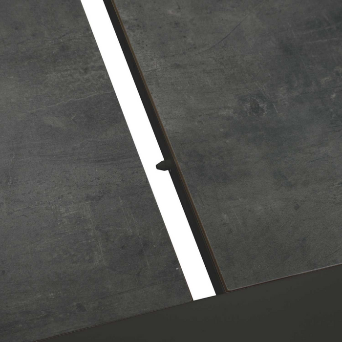 Tavolo alluminio allungabile Riverside antracite hpl cm 200/300,5x104h76