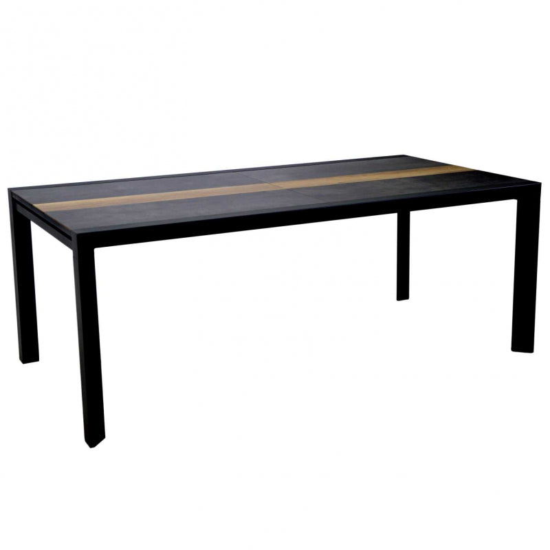 Tavolo alluminio allungabile Riverside antracite hpl cm200/300,5x104h76