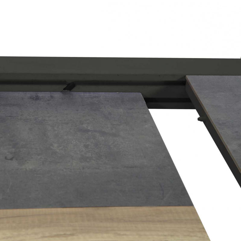 Tavolo alluminio allungabile Riverside antracite hpl cm200/300,5x104h76