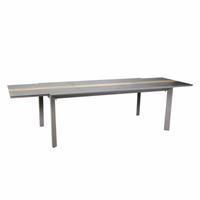 Tavolo alluminio allungabile Riverside tortora hpl cm200/300,5x104h76