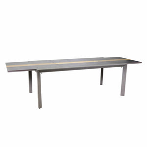 Tavolo alluminio allungabile Riverside tortora hpl cm200/300,5x104h76