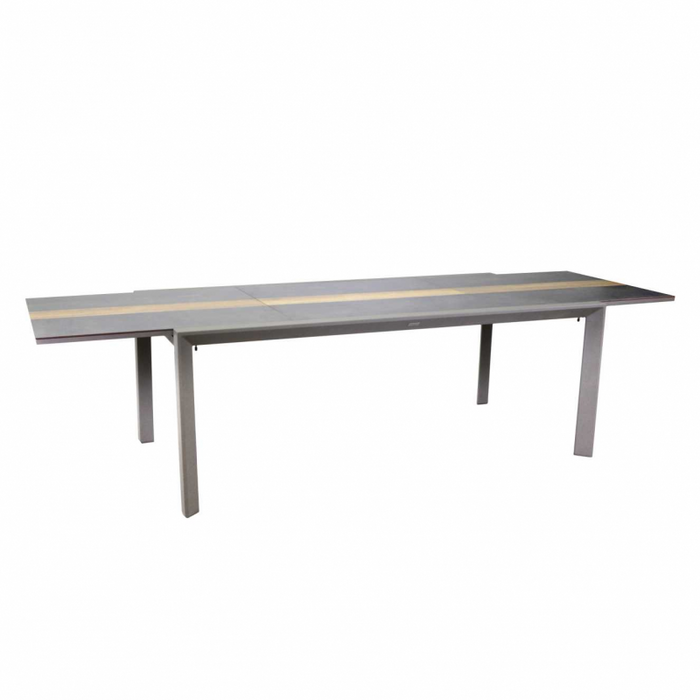 Tavolo alluminio allungabile Riverside tortora hpl cm200/300,5x104h76