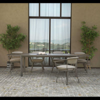 Tavolo alluminio allungabile Riverside tortora hpl cm200/300,5x104h76