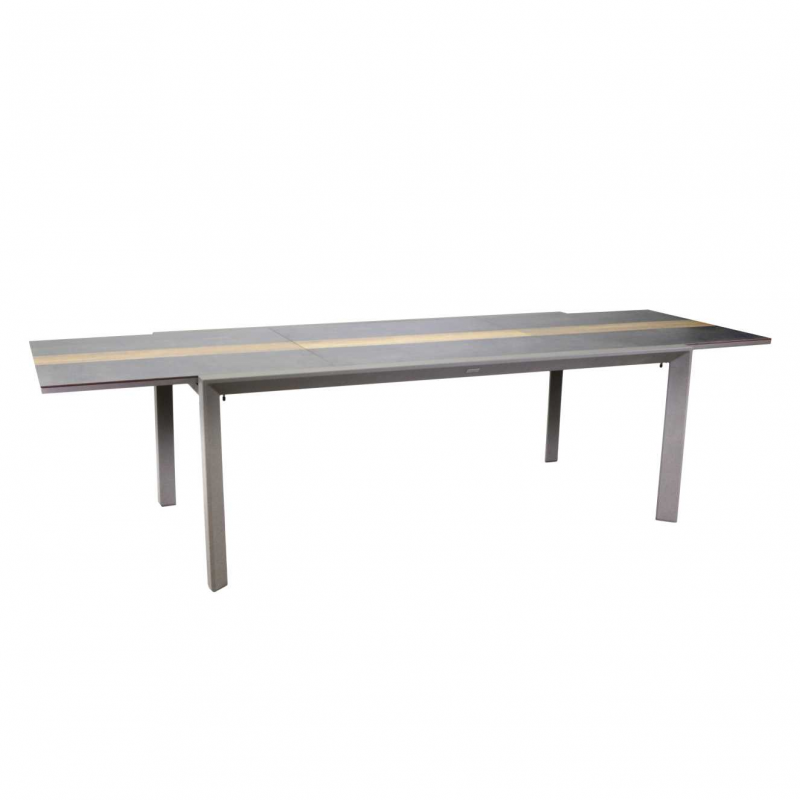 Tavolo alluminio allungabile Riverside tortora hpl cm200/300,5x104h76