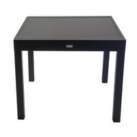 Tavolo alluminio boise allungabile antracite quadro cm90/180x90h75