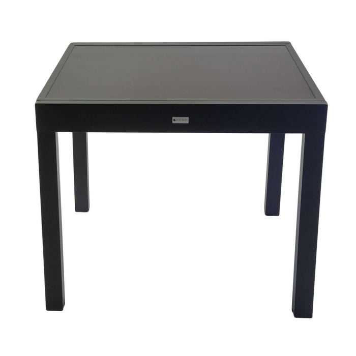 Tavolo alluminio boise allungabile antracite quadro cm90/180x90h75