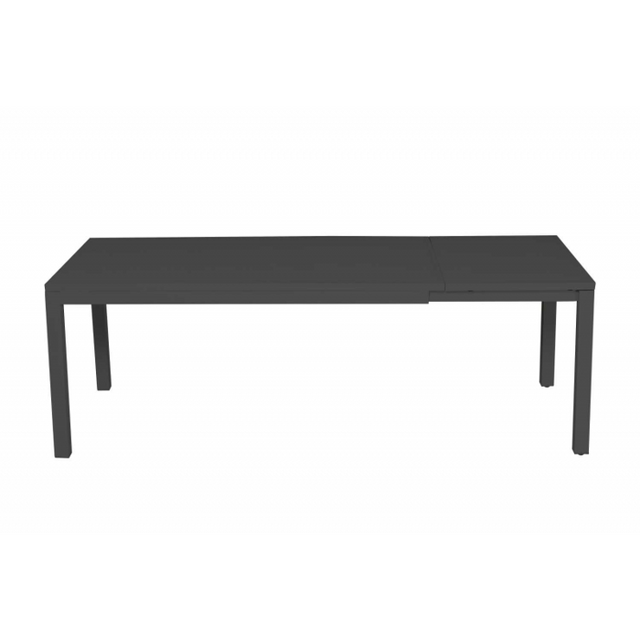 Tavolo alluminio boston allungabile antracite rettangolare cm 160/220x90h76