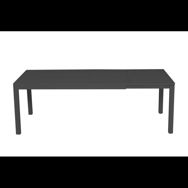 Tavolo alluminio boston allungabile antracite rettangolare cm160/220x90h76