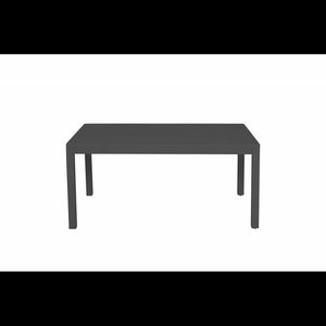 Tavolo alluminio boston allungabile antracite rettangolare cm160/220x90h76