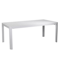 Tavolo alluminio cleveland bianco opaco cm 180/240x100 h75