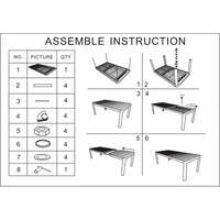 Tavolo alluminio cleveland bianco opaco cm 180/240x100 h75