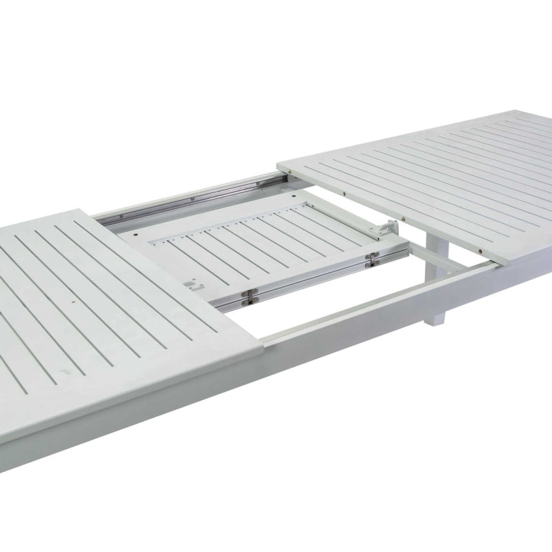 Tavolo alluminio Monterey allungabile bianco cm220/280x100h75