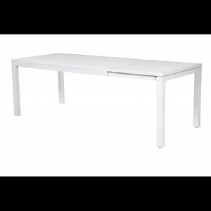 Tavolo alluminio new Boston bianco rettangolare cm160/220x90h76