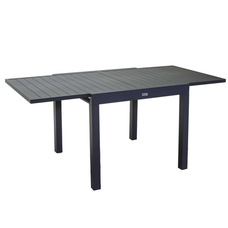 Tavolo alluminio sullivan allungabile antracite cm 90/180x90h73