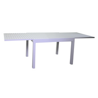 Tavolo alluminio sullivan allungabile bianco cm 90/180x90h73