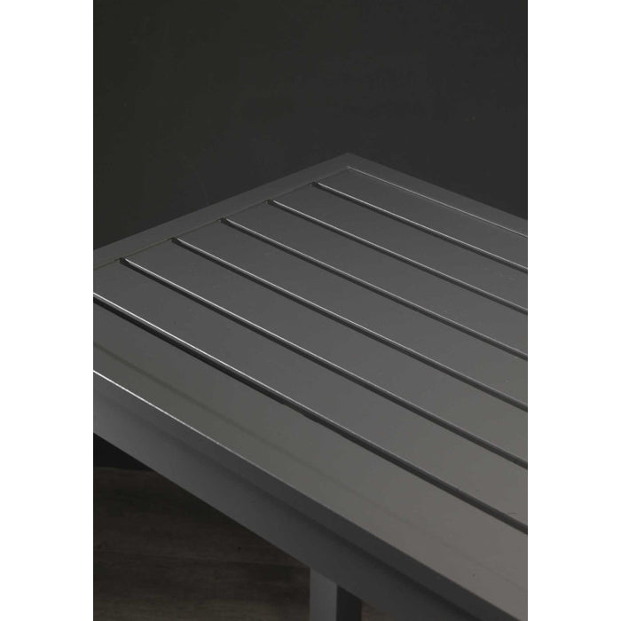 Tavolo alluminio sullivan antracite quadro cm 70x70h75