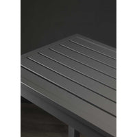 Tavolo alluminio sullivan antracite quadro cm 70x70h75