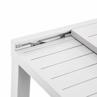 Tavolo alluminio sullivan bianco cm150/210x90h73