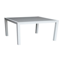 Tavolo alluminio sullivan bianco quadro cm 70x70h75