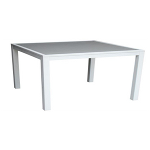 Tavolo alluminio sullivan bianco quadro cm 70x70h75