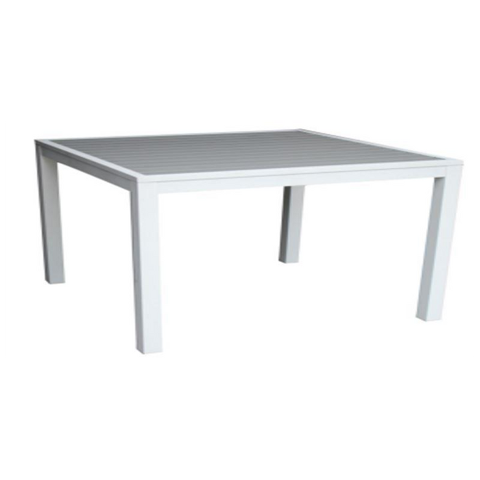 Tavolo alluminio sullivan bianco quadro cm 70x70h75