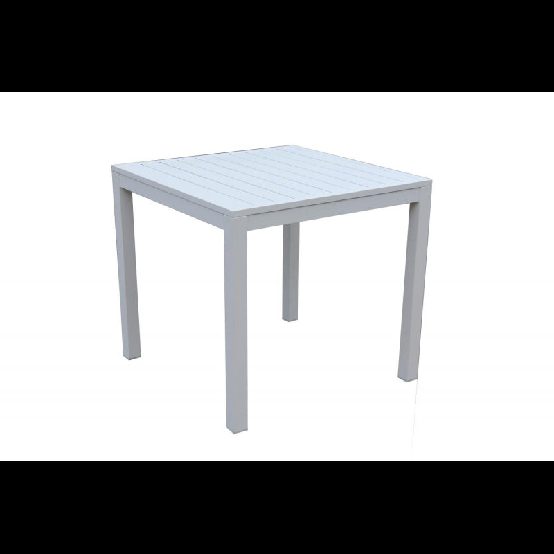 Tavolo alluminio sullivan bianco quadrocm70x70h75