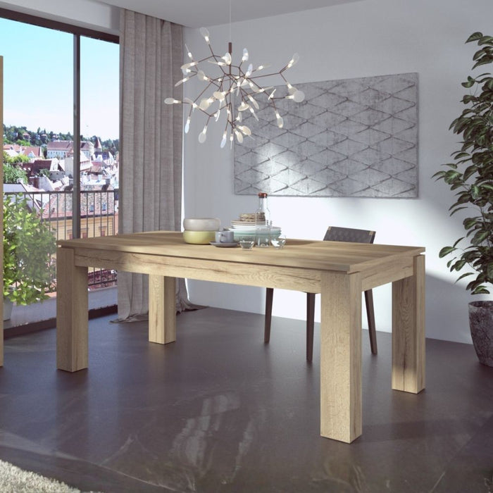 Tavolo allungabile 1475 rovere con allunga centrale 190x90x76H