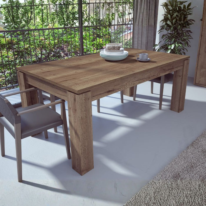 Tavolo allungabile 1485 noce con allunga centrale 190x90x76H