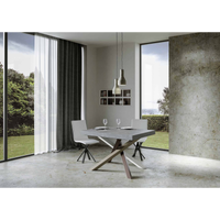 Tavolo allungabile 90x120/224 cm Volantis Premium telaio gambe 4 colori (C) - Cemento