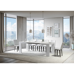 Tavolo allungabile 90x130/234 cm Roxell - Bianco Frassino