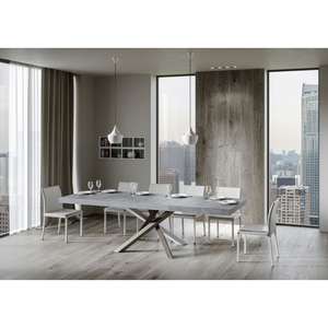 Tavolo allungabile 90x130/234 cm Volantis Premium telaio gambe 4 colori (C) - Cemento