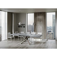 Tavolo allungabile 90x130/234 cm Volantis telaio gambe 4 colori (C) - Cemento