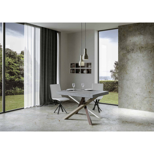Tavolo allungabile 90x130/234 cm Volantis telaio gambe 4 colori (C) - Cemento