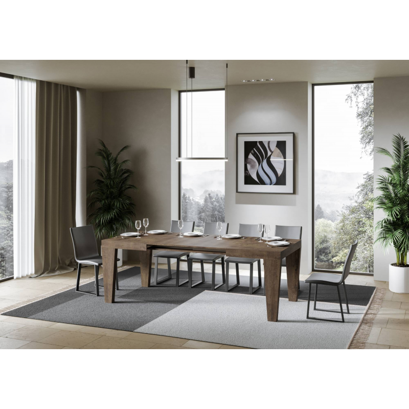 Tavolo allungabile 90x130/390 cm Spimbo - Noce