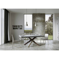 Tavolo allungabile 90x160/264 cm Volantis telaio gambe 4 colori (C) - Cemento