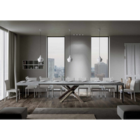 Tavolo allungabile 90x180/440 cm Volantis telaio gambe 4 colori (C) - Cemento